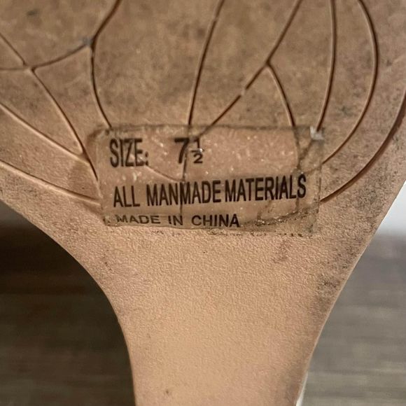 Qupid women’s white lace up peep toe bootie sandals size 7.5 - Picture 8 of 8